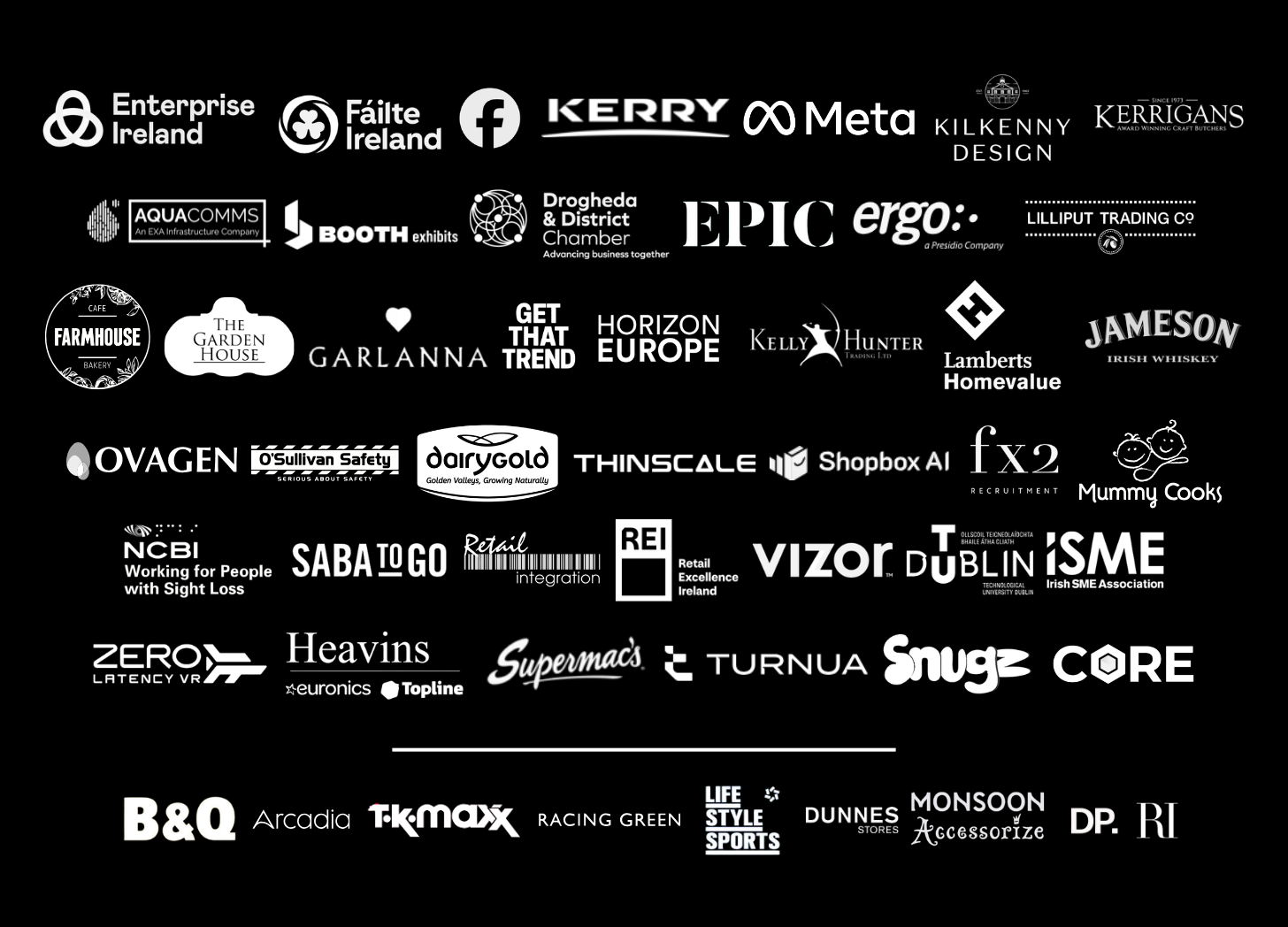 A selection of client and partner organisations